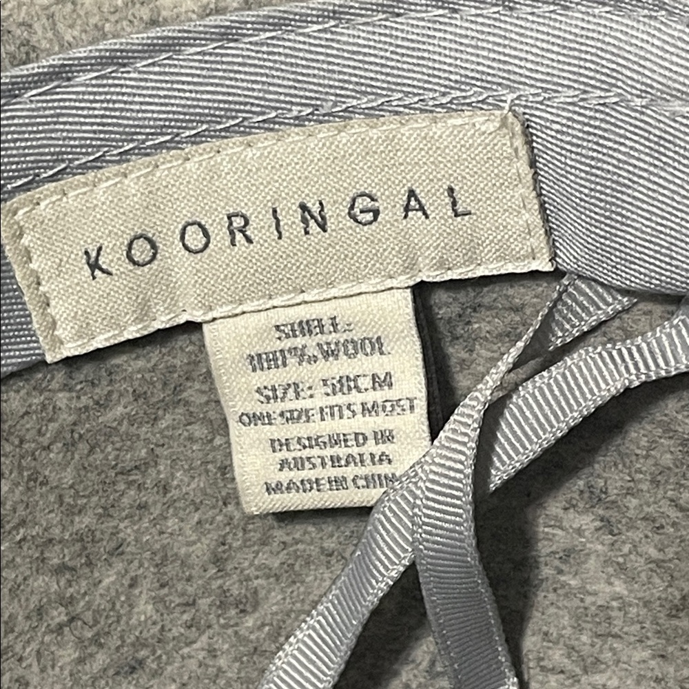 Kooringal Wimen's Gray Wool Wide Brim Hat. Very Good Condition. 100% Wool Felt. - Picture 10 of 13